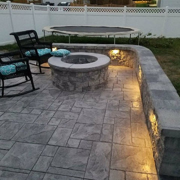 J Stamped Concrete Patio