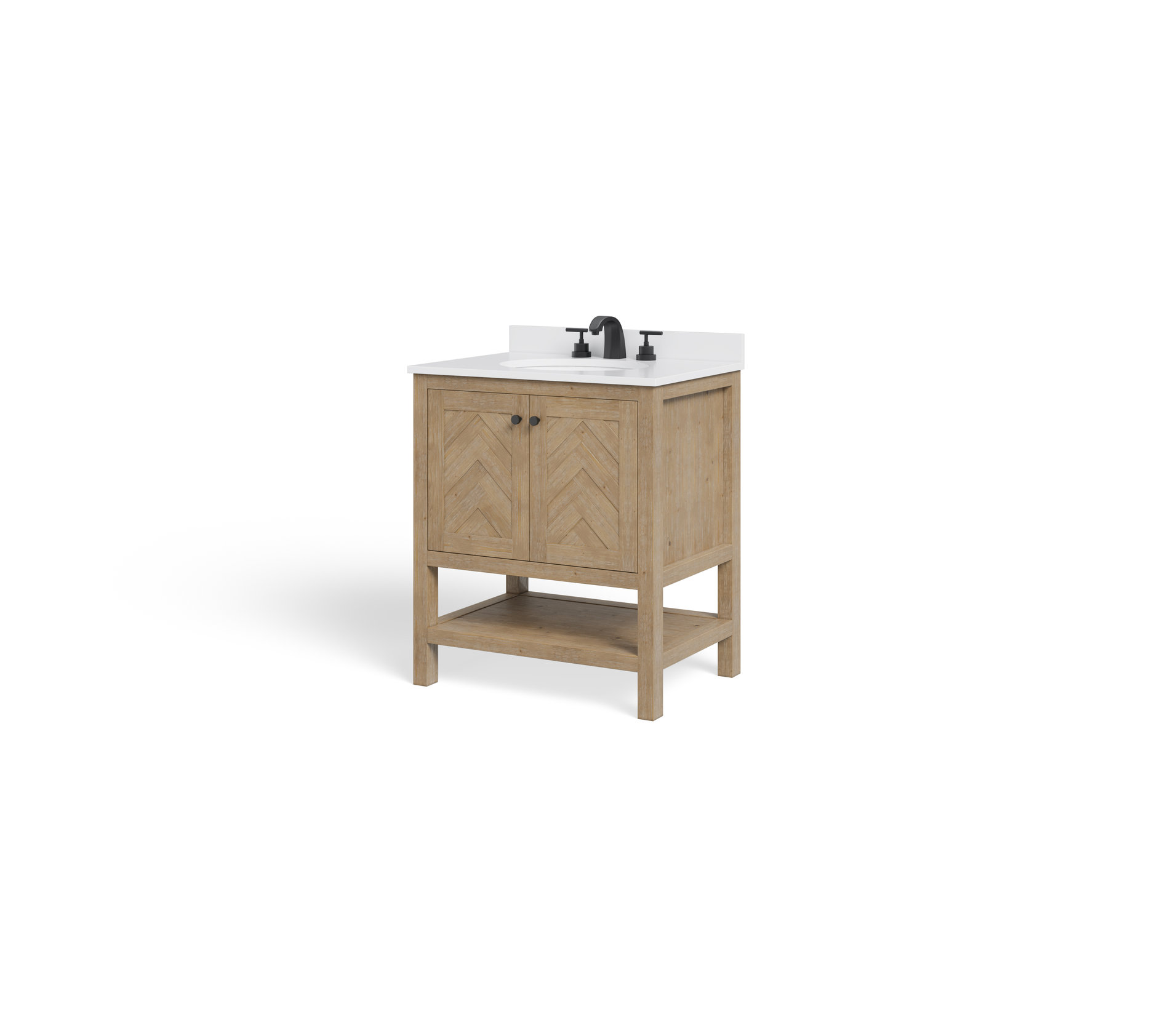 Savannah Bathroom Vanity, Acacia, 30", Single Sink, Freestanding