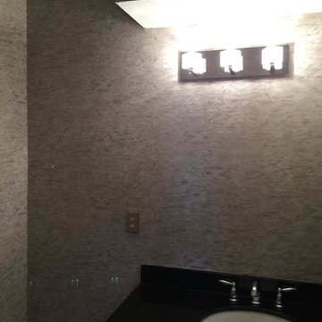 Cork Wallpaper for Client's bathroom