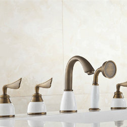 BathSignature Bathtub Faucet Antique Brass - Bathtub Faucets