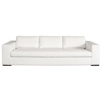 Muse Sofa in Mist White Performance Fabric by Diamond Sofa