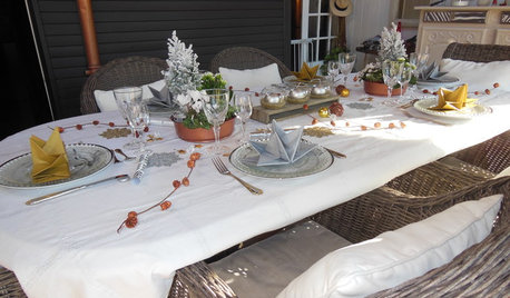 DIY : Dressez une table de fêtes or, argent et cuivre sur fond blanc