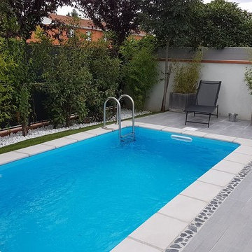 Jardin urbain sans accès et mini piscine (- 10m²)