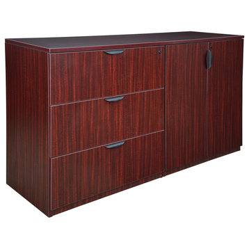 Legacy Stand Up Side to Side Storage Cabinet/ Lateral File- Mahogany