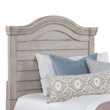 American Woodcrafters Stonebrook Antique Gray Wood Full Size Headboard