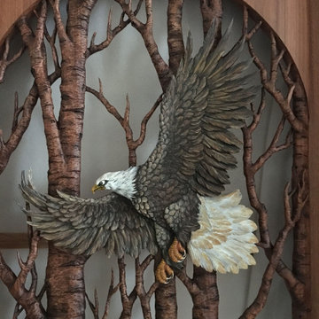 Eagle carved door 2019