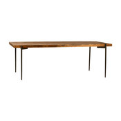 Wood and Iron Dining Table