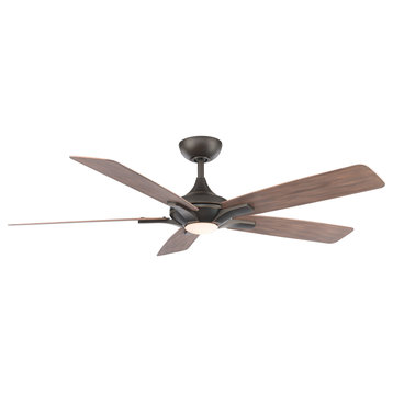 Mykonos 60" Indoor/Outdoor Smart Ceiling Fan, Oil Rubbed Bronze, 3000K Light