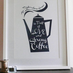 Personalised Coffee Pot Print, Museum Quality Art Print - Home Decor