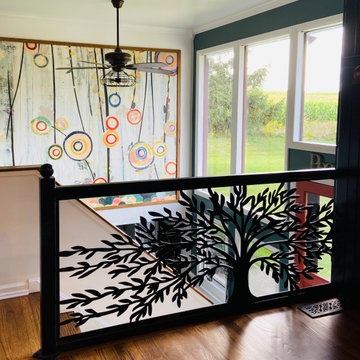 Laser-Cut Metal Railing