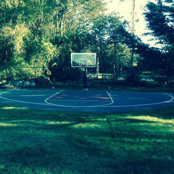 Emmett H's Pro Dunk Diamond Basketball System on a 52x27 in Little Compton, RI