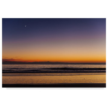 Chris Moyer 'Moonrise Sunset' Canvas Art, 47"x30"
