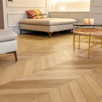 Chevron Parquet in a leaving room