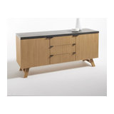 Буфет с 2 дверцами и 3 ящиками Concrite LA REDOUTE INTERIEURS