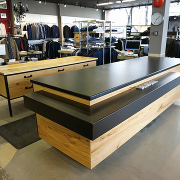 Danali Clothing Elm Work Station + Elm/Steel Cash Desk