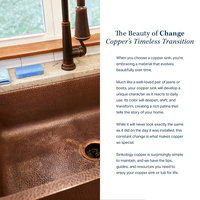 Lange Copper 32" Double Bowl Farmhouse Apron Front Undermount Kitchen Sink