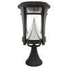 Gama Sonic Aurora Solar Outdoor LED Light Fixture, P Mode