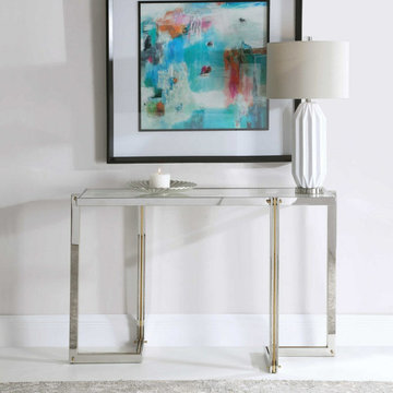 Modern Console Tables with Lucite