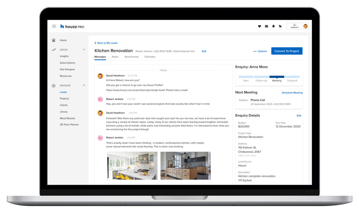 Houzz Launches Houzz Pro Business Software for Designers Houzz Pro