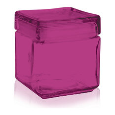 50 Most Por Contemporary Pink Kitchen Canisters And Jars For Table Top King Anchor Hocking 1 Quart Stackable Square Gl Storage Jar Pink