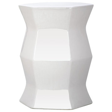 Safavieh Modern Hexagon Garden Stool, White