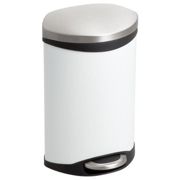 Safco Step-On Receptacle - 3 Gallon in White
