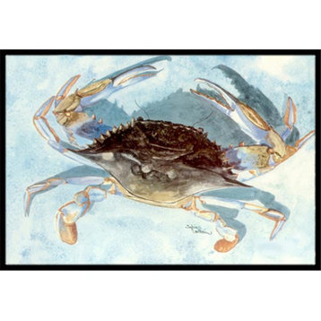 Carolines Treasures 24x36" Blue Crab Indoor Or Outdoor Mat