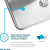 Elkay Lustertone Stainless Steel Equal Double Bowl Sink Top Sink