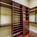 Slanted ceiling closet