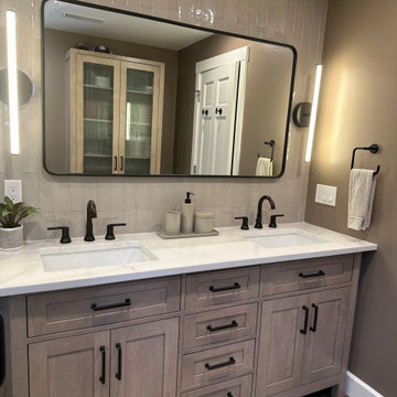 Master Bath full remodel with extensionE