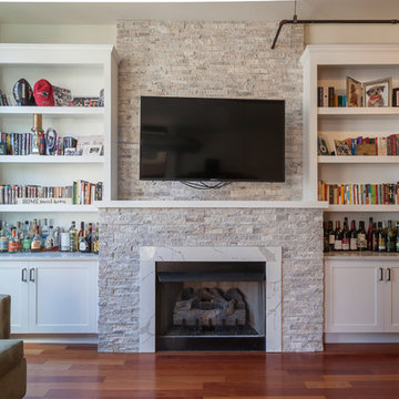 Transitional Fireplace Remodel in Chicago