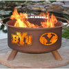 BYU Cougars Portable Fire Pit and BBQ Grill Set