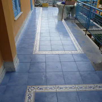 REALIZZAZIONE NUOVA PAVIMENTAZIONE TERRAZZO SIG. G. REPETTO IN GENOVA NERVI