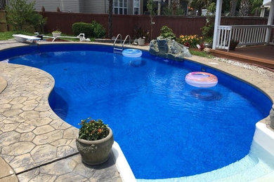 This is an example of a modern pool in Philadelphia.