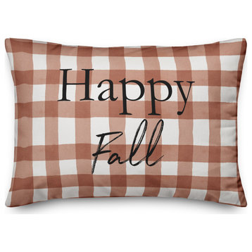 Happy Fall 14x20 Spun Poly Pillow
