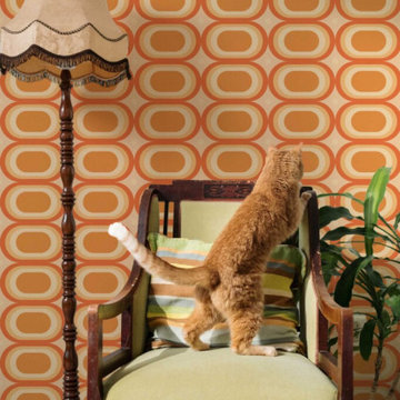 ModOval Sunburst ModPaper: Midcentury and Retro Wallpapers