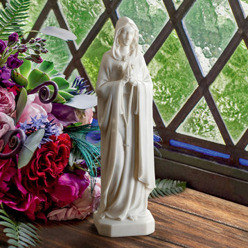 Blessed Virgin Mary Bonded Marble Resin Statue, Large