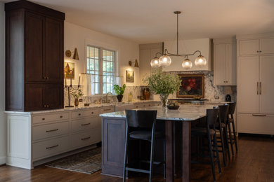 Inspiration for a transitional dining room remodel in DC Metro