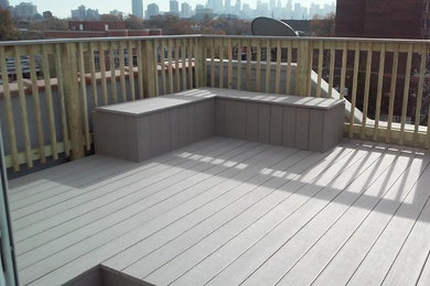 Composite roof deck