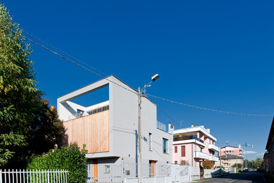 Mid-sized trendy exterior home photo in Milan