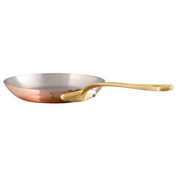 Mauviel M'200 B 2mm Copper Frying Pan With Brass Handle, 7.9"