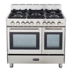 Verona 36" Double Oven Gas Range - Gas Ranges And Electric Ranges
