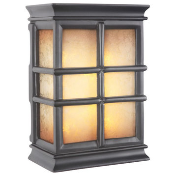 Craftmade Hand-Carved Window Pane Lighted LED Chime, Black