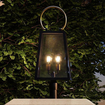 Luxury Vintage Outdoor Post/Pier Light, Vicenza Series, Olde Bronze