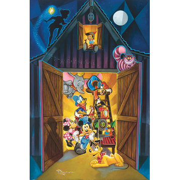 Disney Fine Art Where Imagination Lives by Tim Rogerson, Gallery Wrapped Giclee