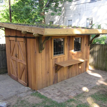 Green roof garden shed