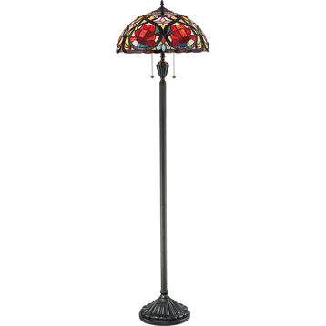 Larissa 2-Light Floor Lamp, Vintage Bronze