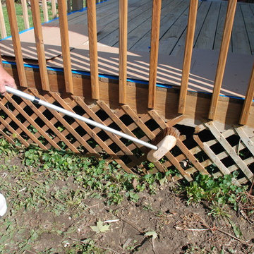 Pressure Treated Deck Stain Project Start to Finish