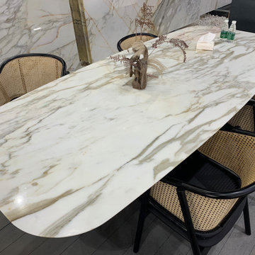 Italy Calacatta white marble tables
