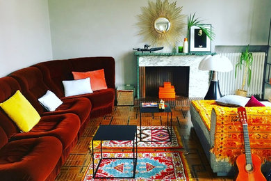 Idées déco pour un salon éclectique.